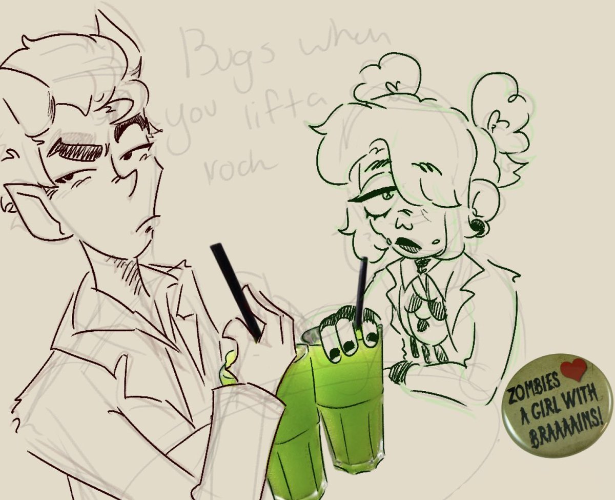 KEWPlEDOLL's tweet photo. Graves bc she seemed fun to draw. Obligatory Apollo bc there’s 2 cups or whatever https://t.co/D5i81qeWq5