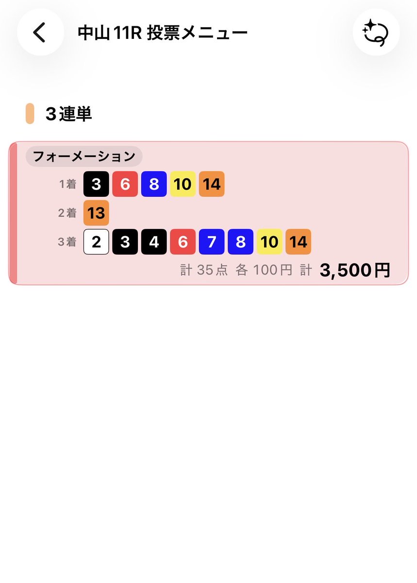 vitamind_c's tweet photo. スプリンターズステークスは
これでいく https://t.co/WO2DYDFa6v