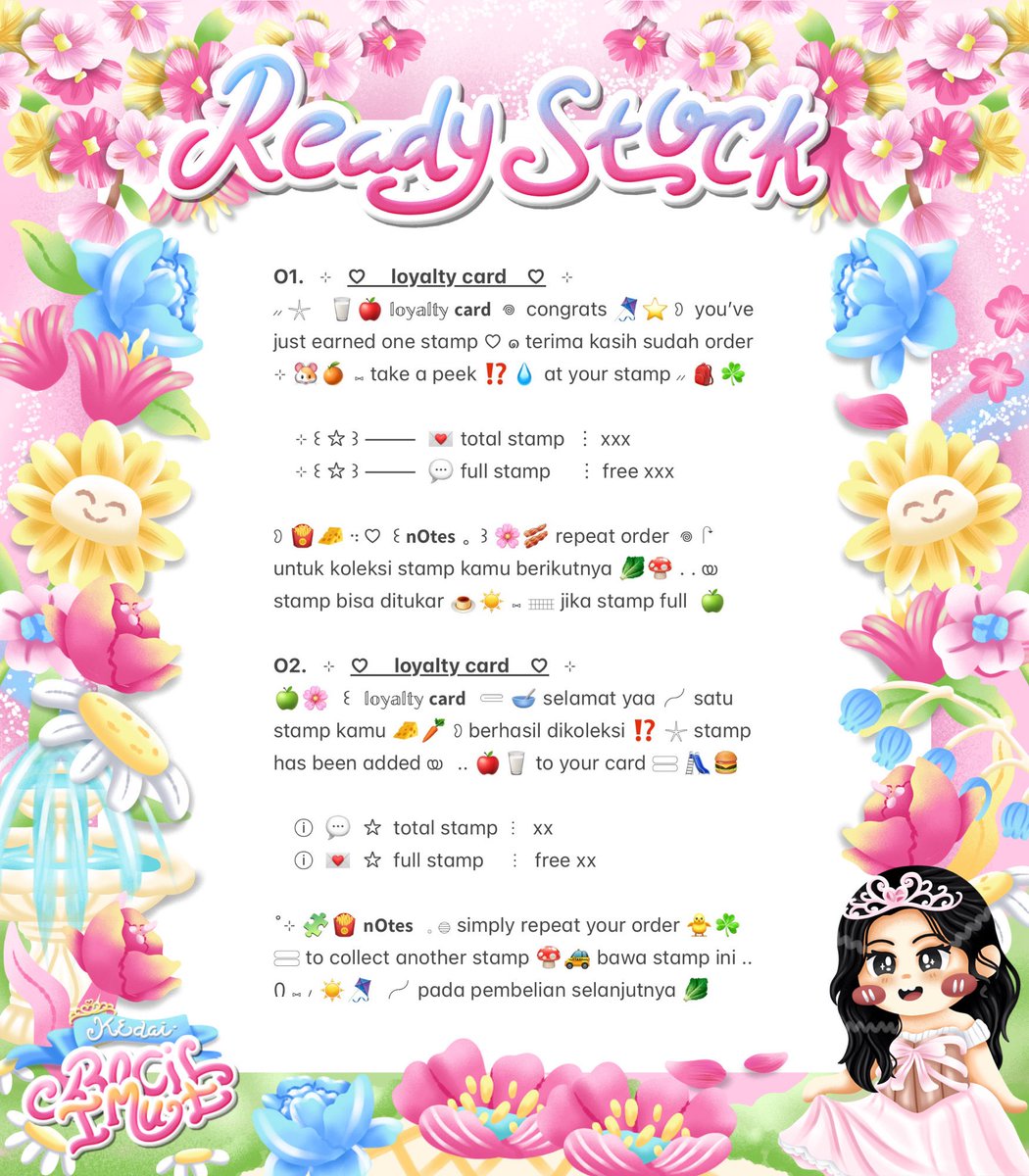 umbqi's tweet photo. ⠀
⸝⸝  🎀  യ₊  help retweet? thank you !  𓐍  

💭 𖣠  ⊹  . . haloo sobat imut  𓈀 ☀️☘️ ♡  kath dropped  🥣  ◎  ready stock wording loyalty card  ˚⸝⸝  🍰🌸 with price  ꒰ IDR. 5.500 ꒱  Ი ⑅ 🐰 ⟡  take or ask please via dm 👛🧁  ◠  ꕤ 

 ..  ミ  💌  ⟡ #zonauang  𖠗
⠀ https://t.co/mjt7IF0usW