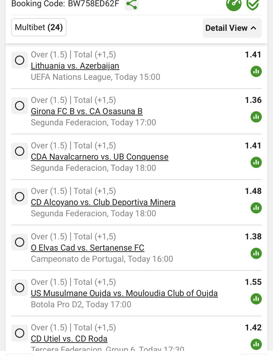 PunterJmerco's tweet photo. Over 1.5 goals ⚽️

R88k boom 💥 

BW758ED62F https://t.co/cJEjVfoNP5
Kick off:15:00

🚨retweet for others🚨

Let’s go hustle🦺 https://t.co/QVRi8eglY3