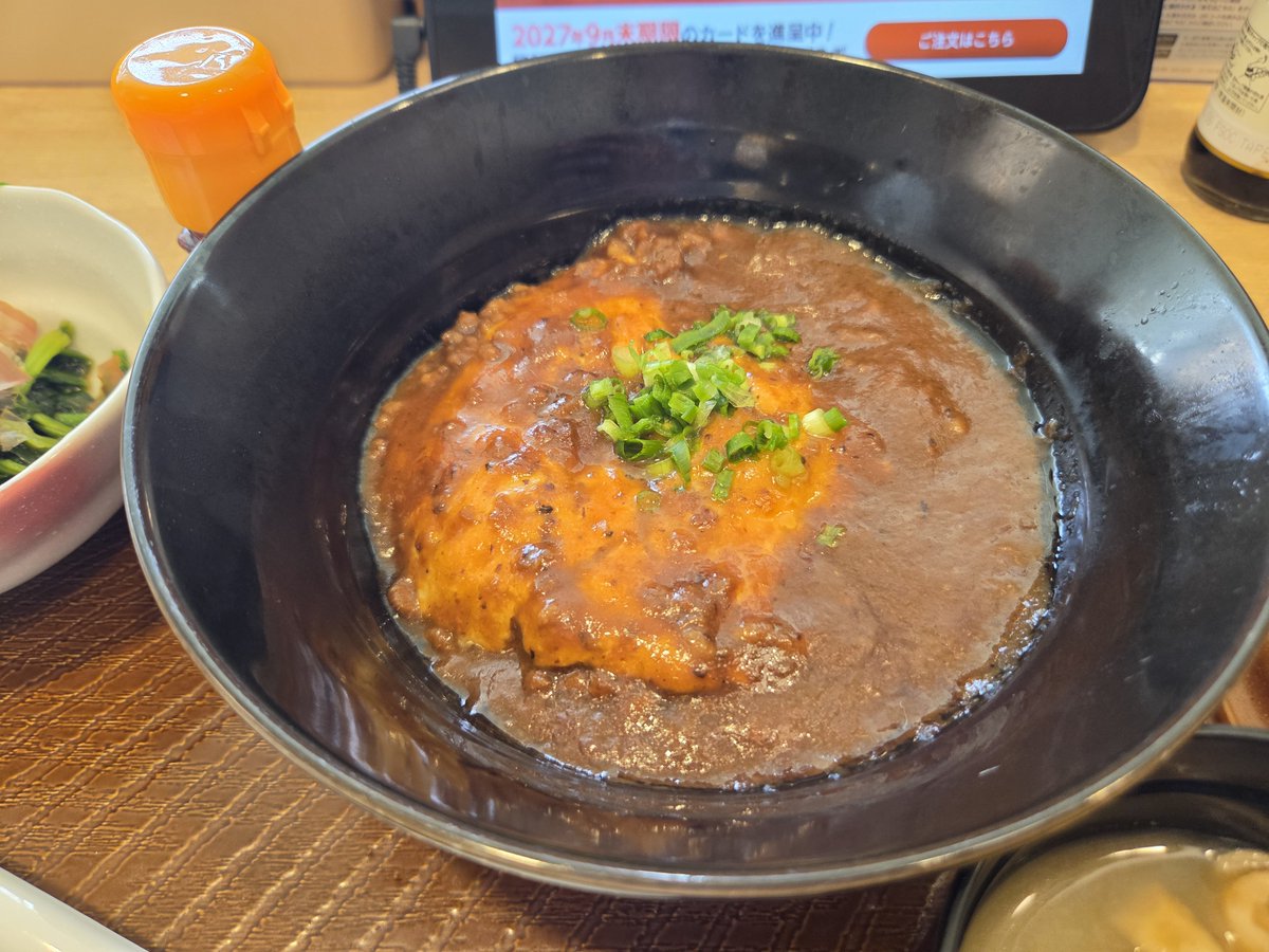 alamootoko's tweet photo. ガストの新メニュー麻婆豆腐丼定食ご飯大盛り、美味しっっっ！！！
#ガスト https://t.co/Z3oasAINBA