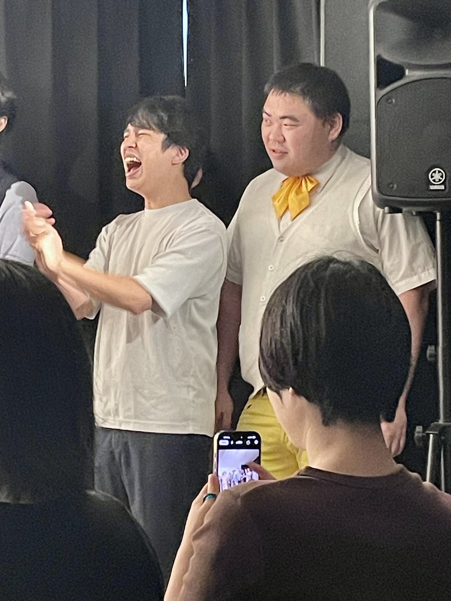 Albie0110's tweet photo. #ジャガモンド の漫才を観に #HAKUCHUYOSE 19へ。パンダネタはまた微妙に修正されてた。
ドロップキックは健在。
エンディングで、みんなの前で、またANNの飴の話されて、きどさんイヤな顔してたwww https://t.co/dyNWE5qZUF