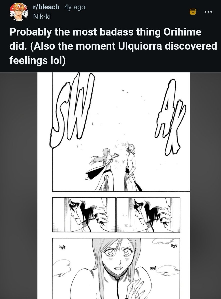 I think I'm done talking on Orihime, I genuinely think I'm different ...