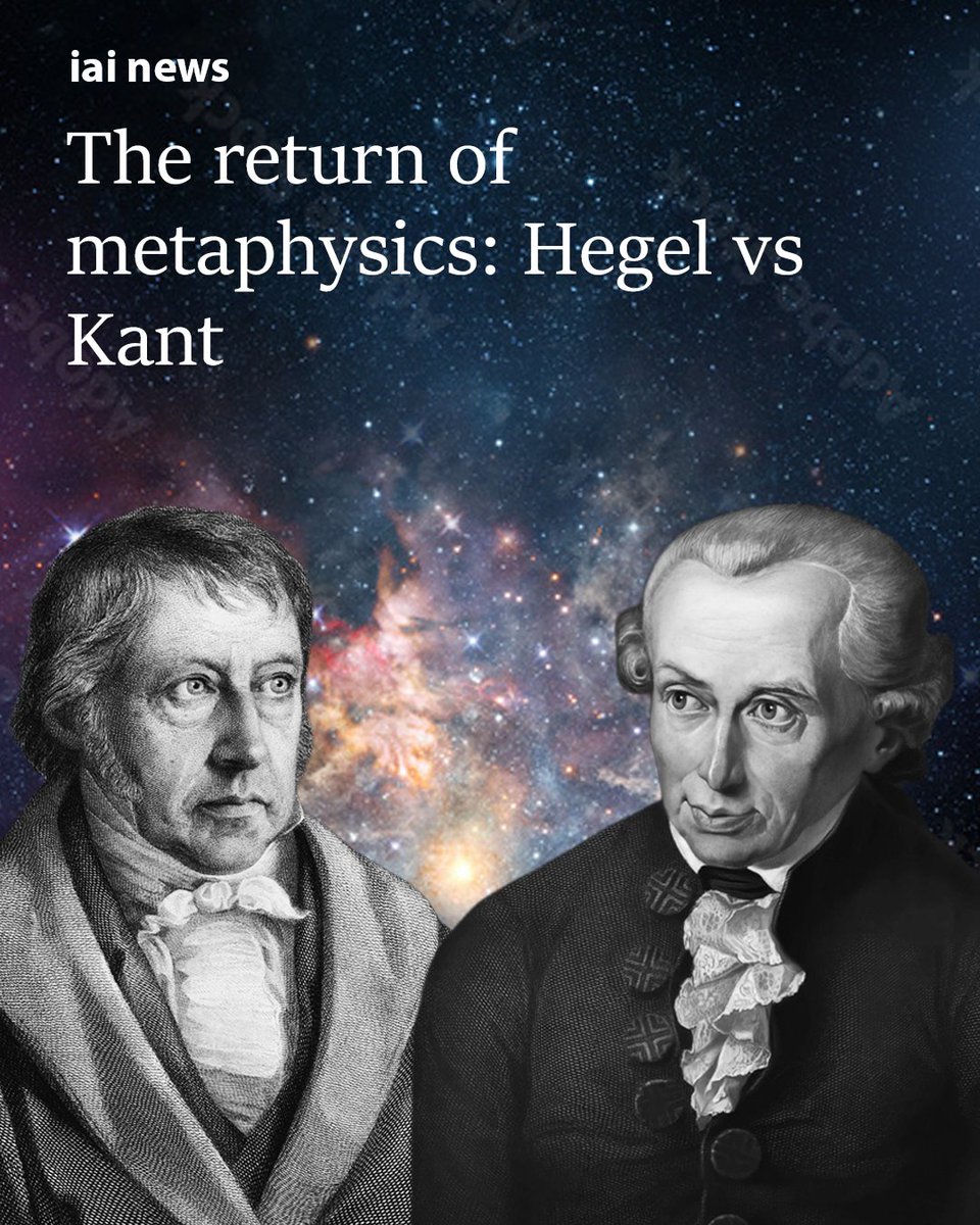 IAI_TV's tweet photo. Western philosophy spent most of its history trying to grasp the necessary structure of reality through thought alone. 

Then Kant showed that reason can't reach the world without experience, and metaphysics looked finished.

Hegel is often accused of ignoring that lesson and retreating into pre-Kantian speculation. Robert Pippin argues the opposite: Hegel took Kant's argument further. 

Reason may not be able to know the world, but it can know itself, and in uncovering the structure of thought, we uncover the structure of anything that can be thought at all.

Read the full article here. https://t.co/JKqGFNSjXO