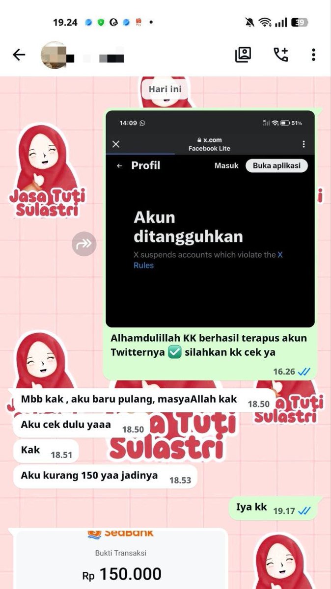 kyenity's tweet photo. JASA PEMULIHAN AKUN / HAPUS AKUN SOSMED RESMI

= JASA LACAK LOKASI
= PULIHKAN CHAT WA LAMA
= SADAP WA/IG
= LACAK HP HILANG BY NO HP / IMEI
= JASA UNSUS AKUN/UNSUSPEND
=JASA HACK/BALIKIN AKUN EMAIL,IG,WA,TWITER/X, FB,TIKTOK,LINE.

FAST PROSES &amp; WA DI BIO
#zonauang #zonajajan https://t.co/BnynEyxoa5