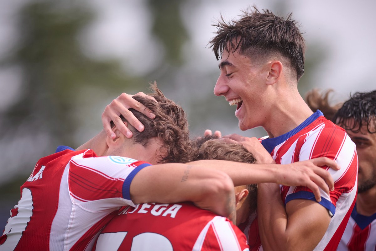 AtletiAcademia's tweet photo. Gran triunfo (2-0) del Atleti C en el derbi ante el Real Madrid C, en el encuentro correspondiente a la cuarta jornada de Segunda RFEF.

⚽ Trujillano y Gross marcaron los goles de la victoria en el Centro Deportivo Majadahonda. https://t.co/sIg29jQCnD