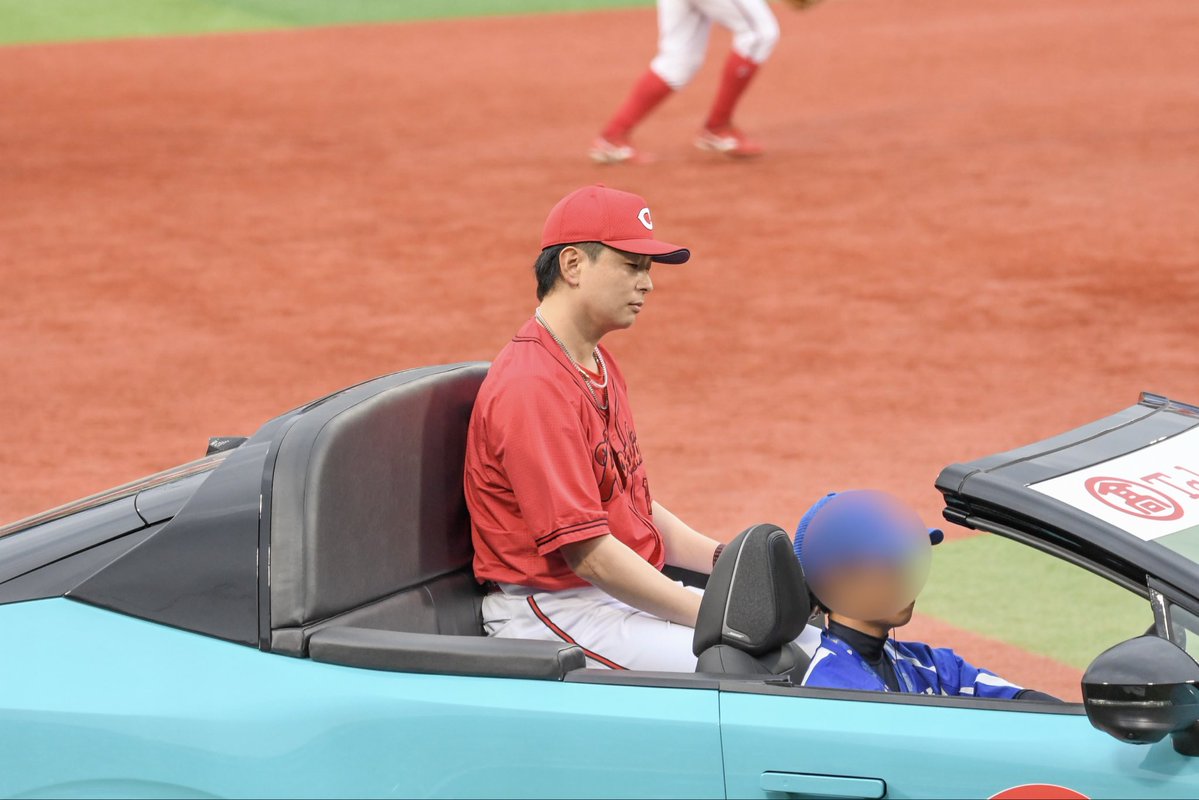 restart1chance's tweet photo. 2026'9/27ハマスタ
リリーフカーがグリーンになってました！グリーン大瀬良くん🚗
#大瀬良大地 https://t.co/K5qJdSvEZr