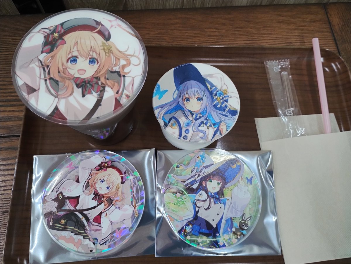 tw_susususu's tweet photo. 上期の仕事も片付いたので退社後はグラッテへ

ごちうさコラボをいただきました(⁠^⁠o^⁠)

#gochiusa https://t.co/1w6HqrFZt9