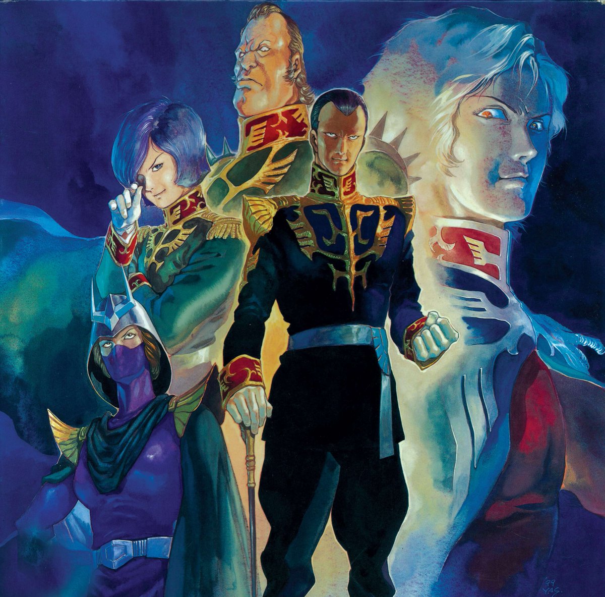 wikigundamfrbot's tweet photo. Illustration pour la jaquette du jeu vidéo "Mobile Suit Gundam Gihren's Greed - Blood of Zeon" pour les versions Playstation et Dreamcast

Date : 10 février 2000

Auteur : Yoshikazu Yasuhiko

#gundam https://t.co/at3Tj3qSv8