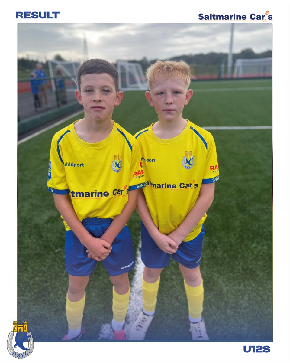 DgnSwifts's tweet photo. 𝐔𝟏𝟐𝐬 𝐑𝐞𝐬𝐮𝐥𝐭

Well done to our U12s who won 2-1 in their match against DUY yesterday👏

Goals from:
Jack Gillespie 
Ollie Mulgrew 

#DSFCAcademy #Saltmarine https://t.co/O7JyzkVt8a