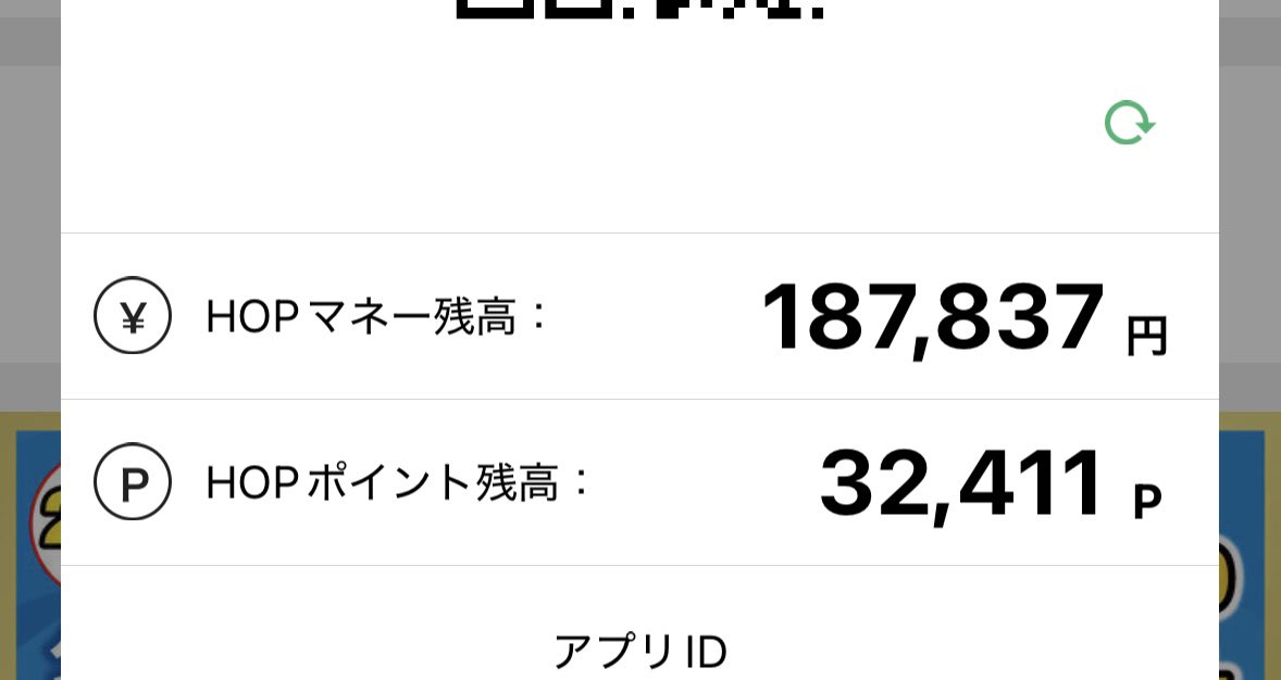 rumikanan's tweet photo. HOPアプリのシステム障害の影響で、HOPマネー残高がとんでもないことになってしまった💰 https://t.co/osUFRciMQd