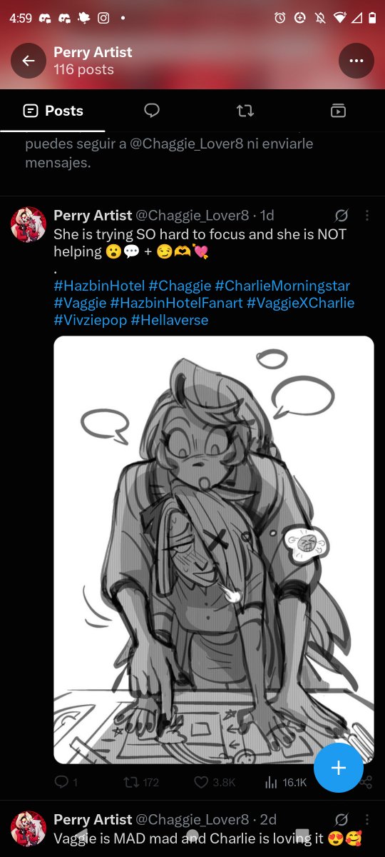 venequitz's tweet photo. Attention all artists: this person is opening commissions and claiming to draw, but she is nothing more than a common thief and a scammer. Don't believe her; all the art she displays is stolen—completely stolen. Please report this account.  

Hi @Chaggie_Lover8  ;) https://t.co/nSDZnKhZsb