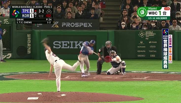 Kagutsuchi_Huo's tweet photo. 韓国の怪物エースのクァクビン、投げているボールはほんまエグいけど、彼からWBCで逆方向の1番深いところにホームランをぶち込んだ鄭宗哲ってほんま凄かったんだなぁと https://t.co/sTfqA5jqG0
