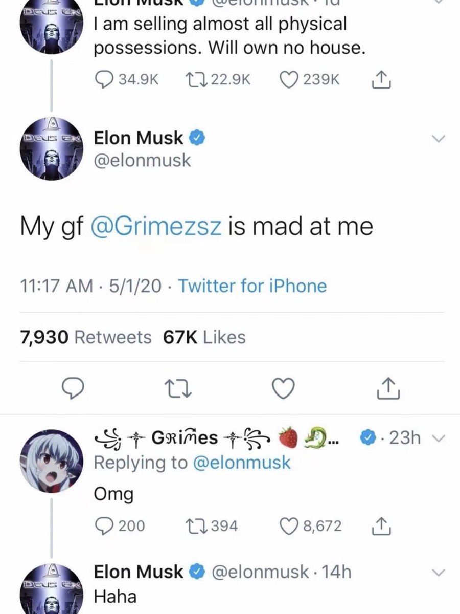 9xPsi's tweet photo. i will be like elon when i am super rich. no posessions. https://t.co/MRipD1MRgg