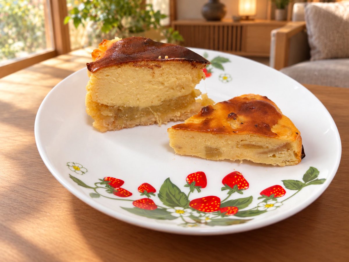 mamaootorisama's tweet photo. さつまいものバスクチーズケーキ🍠🧀とかぼちゃの焼きプリン🎃🍮作った！
バスチーはちょいよく焼きで作った😊

写真はバスチーと、残ったチーズケーキ生地に残ったさつまいも混ぜたやつ

どうしたら映える写真撮れるの？？ https://t.co/9kfZBM836g