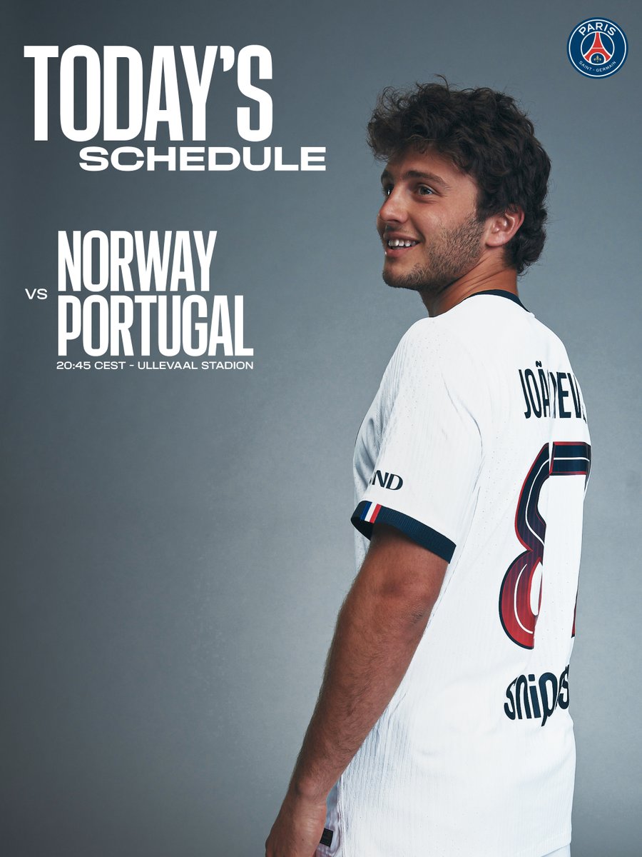 PSG_inside's tweet photo. 🇵🇹 Jour de match de Ligue des nations en Norvège pour le Portugal de João Neves, Vitinha et Nuno Mendes !

Bon match ! ❤️💙 https://t.co/F9PFYRj8is