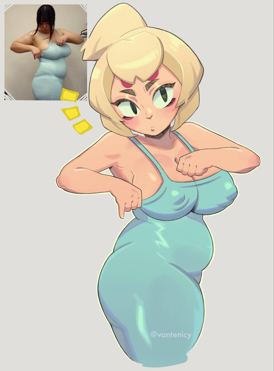 vantenicy's tweet photo. regalito para los despiertos ✨🩵 charlie en el trend de la chica de vestido azul~ 

#brawlstars #fanart #commissionsopen https://t.co/n03pchPD3o