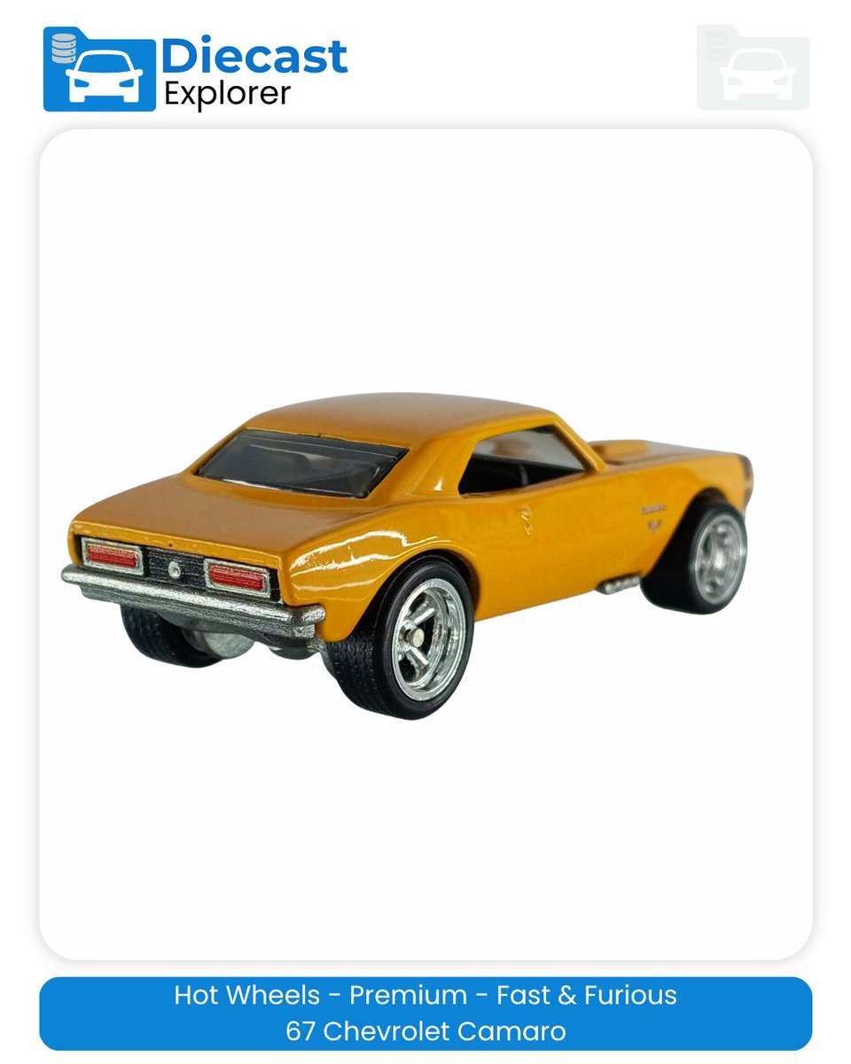 edwarreed53983's tweet photo. Hot Wheels 67 Chevrolet Camaro from Fast &amp; Furious Premium. https://t.co/UXnrTKXavs