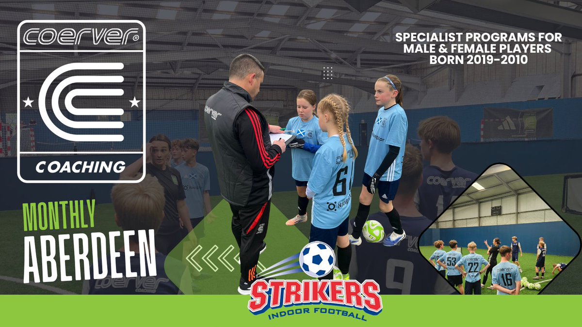 CoerverJoe's tweet photo. 7-DAY TO GO

Phase specific pathway for serious players

Find the right fit for your player 👇https://t.co/Sg8oO1jqPm

🟢JUST FOR GIRLS Starts 4 October Born 2019–2010
🟢BOYS Starts 25 October 2019–2011

Monthly Sunday's
Indoor at Strikers Aberdeen
GET READY FOR THE FUTURE GAME! https://t.co/FumnSrNy60