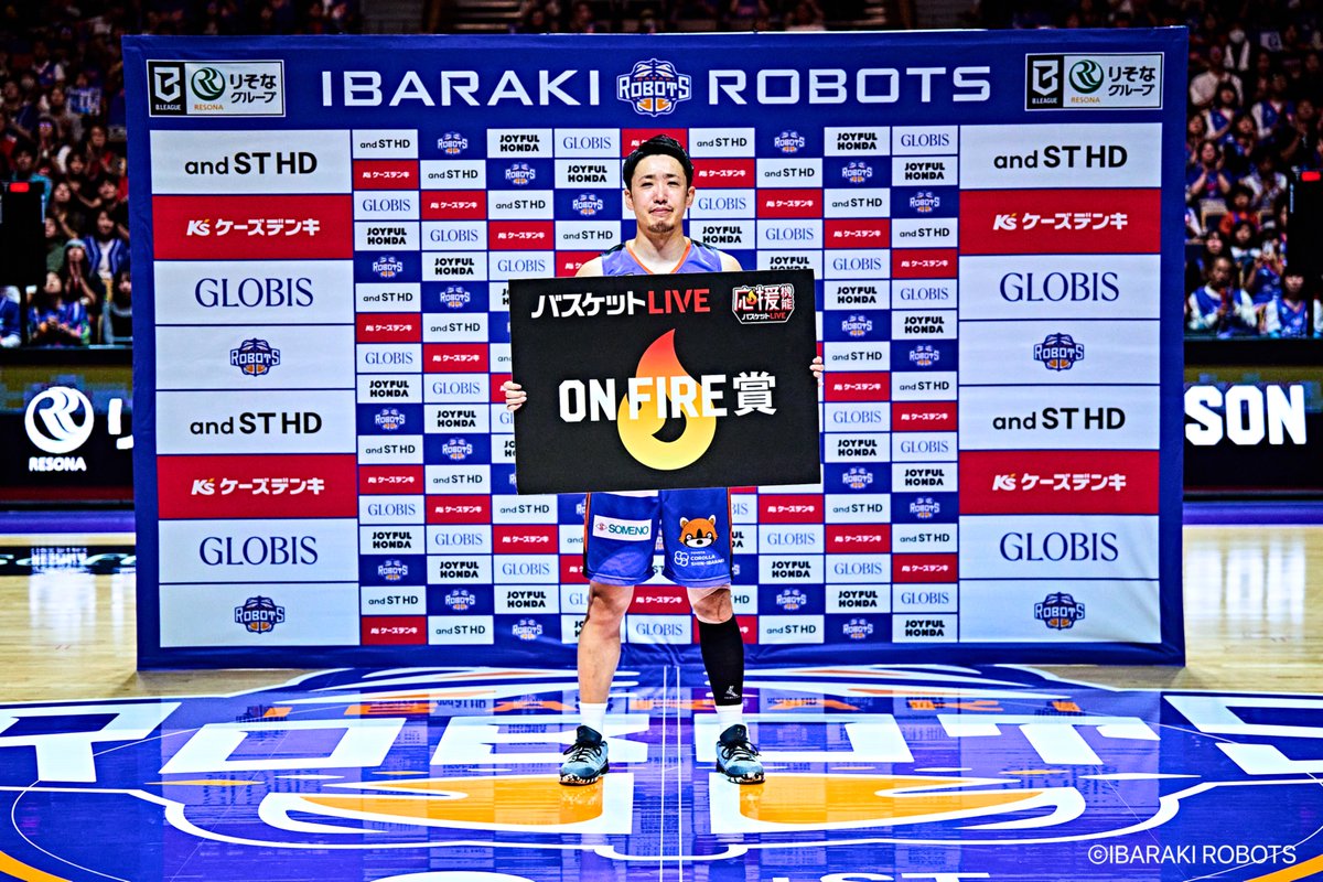ibarakirobots's tweet photo. #バスケットLIVE ON FIRE賞🔥  

9/27(日) 最多ファイア獲得 
#25 #平尾充庸 選手  

たくさんのファイアをありがとうございました！  

#茨城ロボッツ #GAMECHANGER https://t.co/MBgqs09eSZ