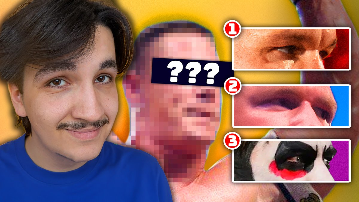 TahyouQuiCatch's tweet photo. MA PREMIÈRE VIDÉO YOUTUBE EST SORTIE 🤠

On a essayé de deviner les catcheurs rien qu’avec leurs yeux et c’était vraiment pas facile mdrr

Merci à ceux qui donnent de la force, j’ai essayé de bosser le montage et j’suis vraiment content du résultat !

➡️ https://t.co/tIAsnbb4mb https://t.co/DaT6jKJ0qH
