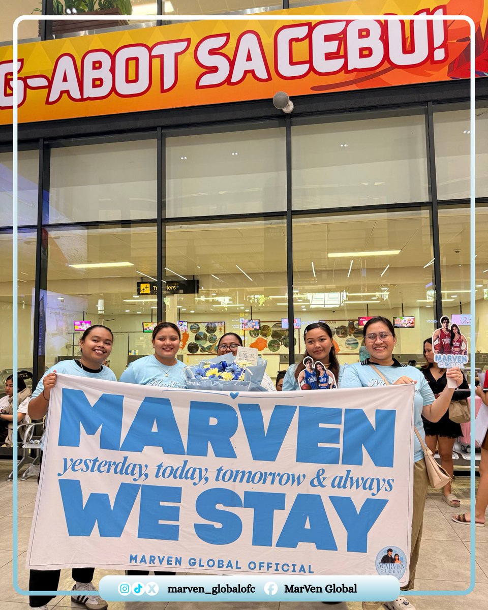 marvenglobalofc's tweet photo. Thank you so much mga mahal naming MarVen Global Team Live sa Cebu who represented us Globies with a loud clap and high energy for @itsmeMarcoG & @hperalejo to feel. 

Most especially to @titaconn , our on-set admin who flew all the way from Manila…. We love you and we owe you a lot next time sana mas madami pa tayo…

Until sa susunod na ganap ng #MarVen because our love for them knows no distance and limits. 

Yesterday, today, tomorrow and always we stay.
MarVen Global OFC 🩵

#MarcoGallo #HeavenPeralejo