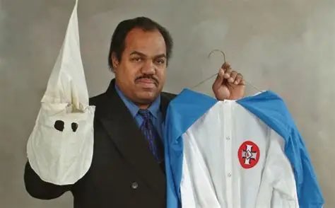 ioele1000's tweet photo. @dmachine52 @groovy_pioneer Guess what happened when the leader of the KKK was treated with respect and not hatred from a Black man. They became best friends. “Calling them out” is NOT the same and educating them. https://t.co/KrWyUH3htz