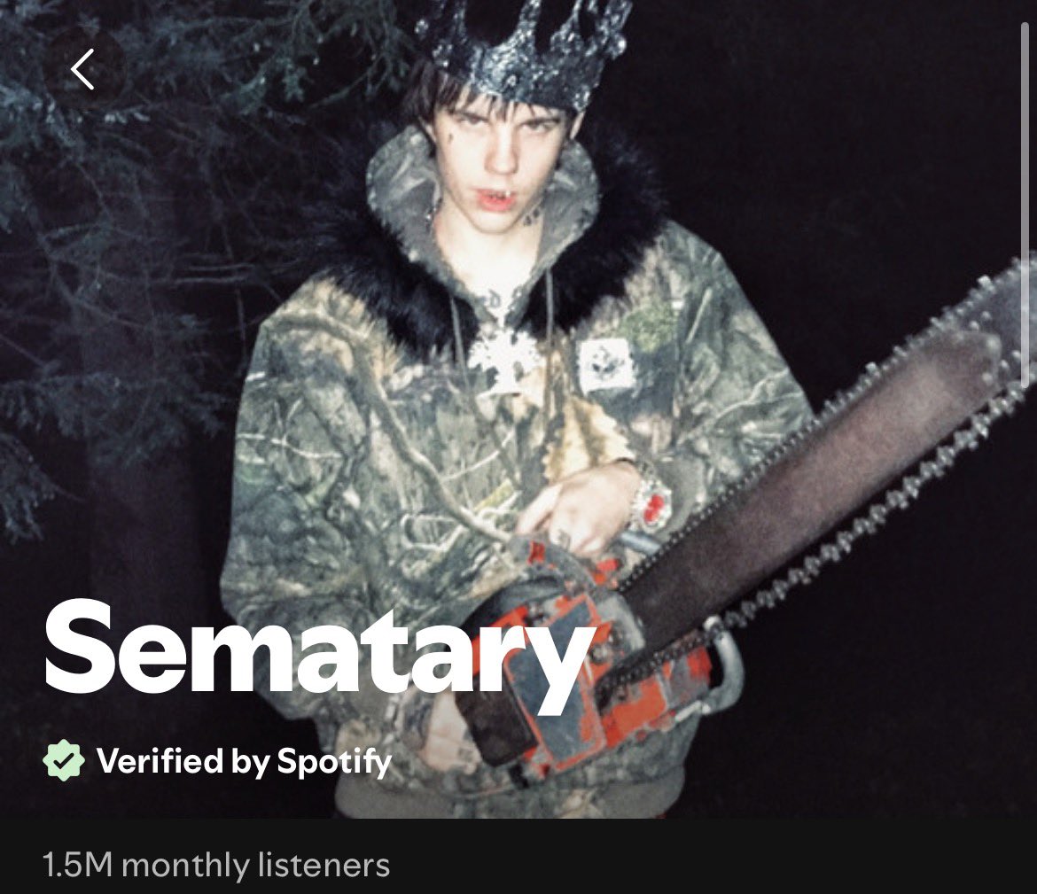 HauntedAuraa's tweet photo. sematary is gaining on nettspend's monthly listeners 👀 https://t.co/WqZiT50AQJ