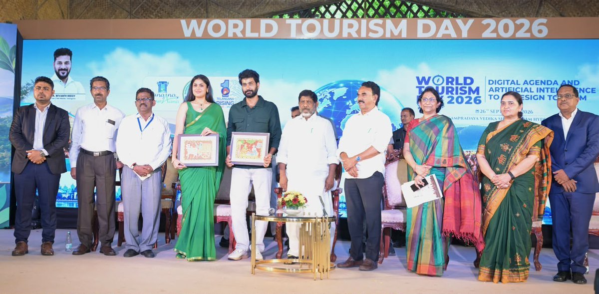 OnnexPowerMedia's tweet photo. @APDeputyCMO 🌍 TELANGANA TOURISM GOES DIGITAL: Deputy CM Mallu Bhatti Vikramarka has called for greater use of AI and digital technologies to promote Telangana’s tourist destinations and improve visitor experiences.

The state has unveiled new digital tourism initiatives, including an upgraded tourism portal, online services and AR/VR-based tools, as it looks to strengthen Telangana’s presence on the global tourism map.

#BhattiVikramarka #TelanganaTourism #AI #DigitalTourism #Telangana #Hyderabad