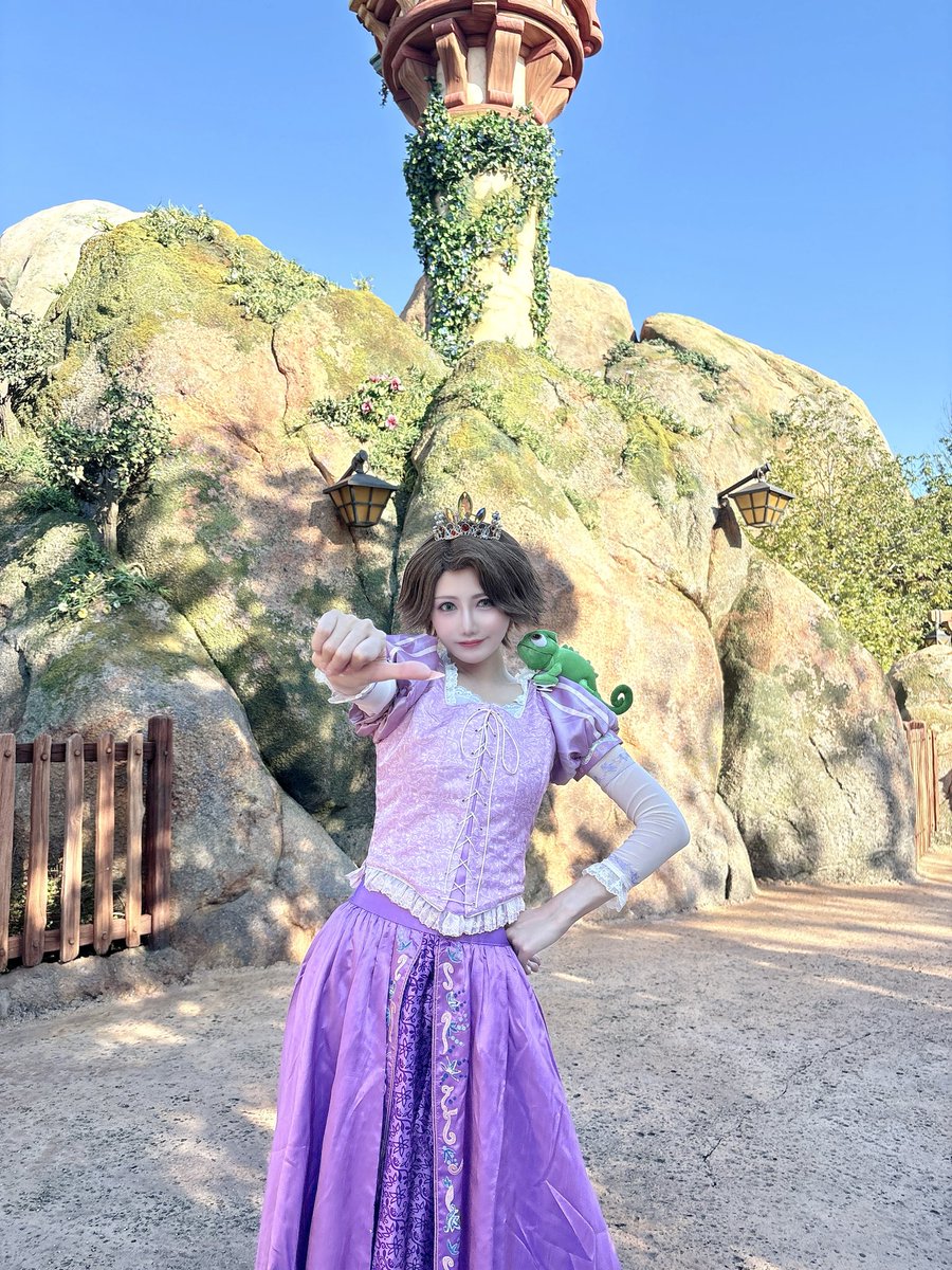 5392_py's tweet photo. ラプンツェルショート派少ない？☀️🦎🎨💜

#Dハロ仮装 #Dハロ仮装2026 https://t.co/huzpZI0zOD