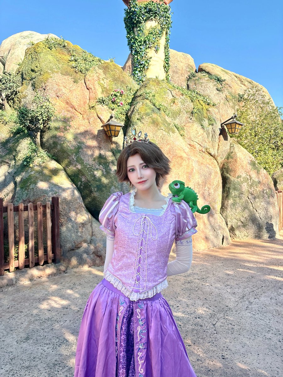 5392_py's tweet photo. ラプンツェルショート派少ない？☀️🦎🎨💜

#Dハロ仮装 #Dハロ仮装2026 https://t.co/huzpZI0zOD