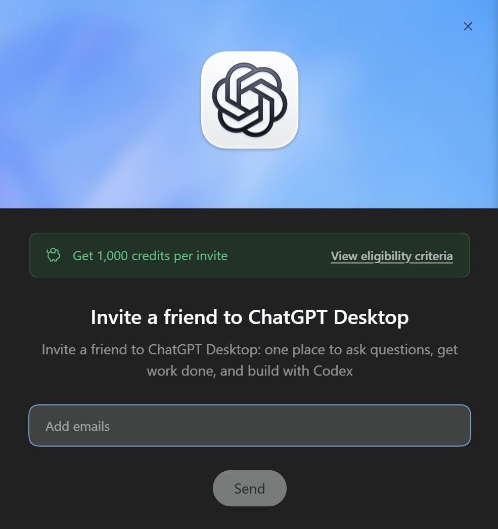 PariPariKai's tweet photo. I am broke, have no option to buy more expensive subscription. 

so if you wondered to try the GPT Desktop (include Codex) - send me your email in DM, just do it through my refer link https://t.co/oBeUI5fCXx