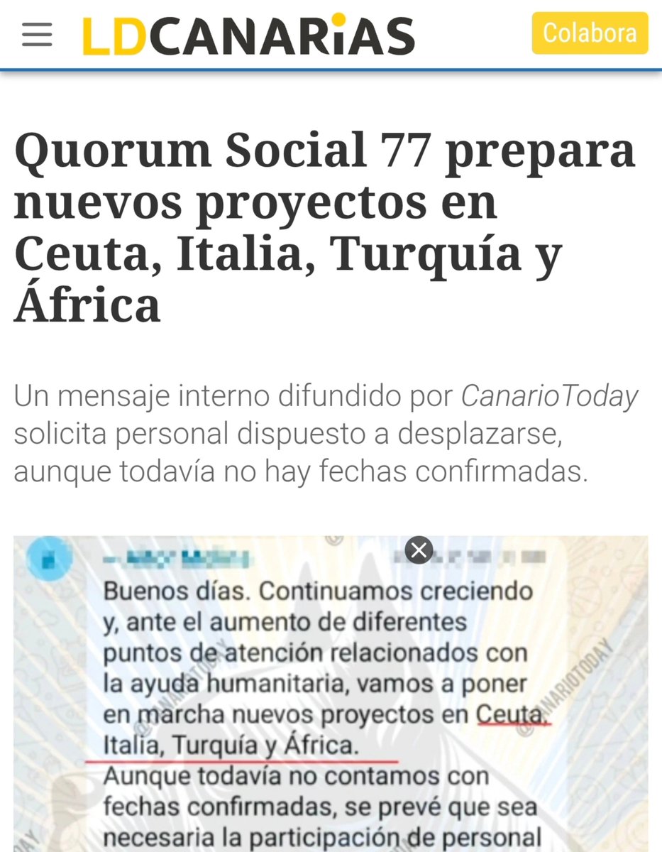 CanarioToday's tweet photo. El negocio de la inmigración ilegal no tiene techo. Sobre todo cuando es con dinero público... https://t.co/SAN7ztHkvZ