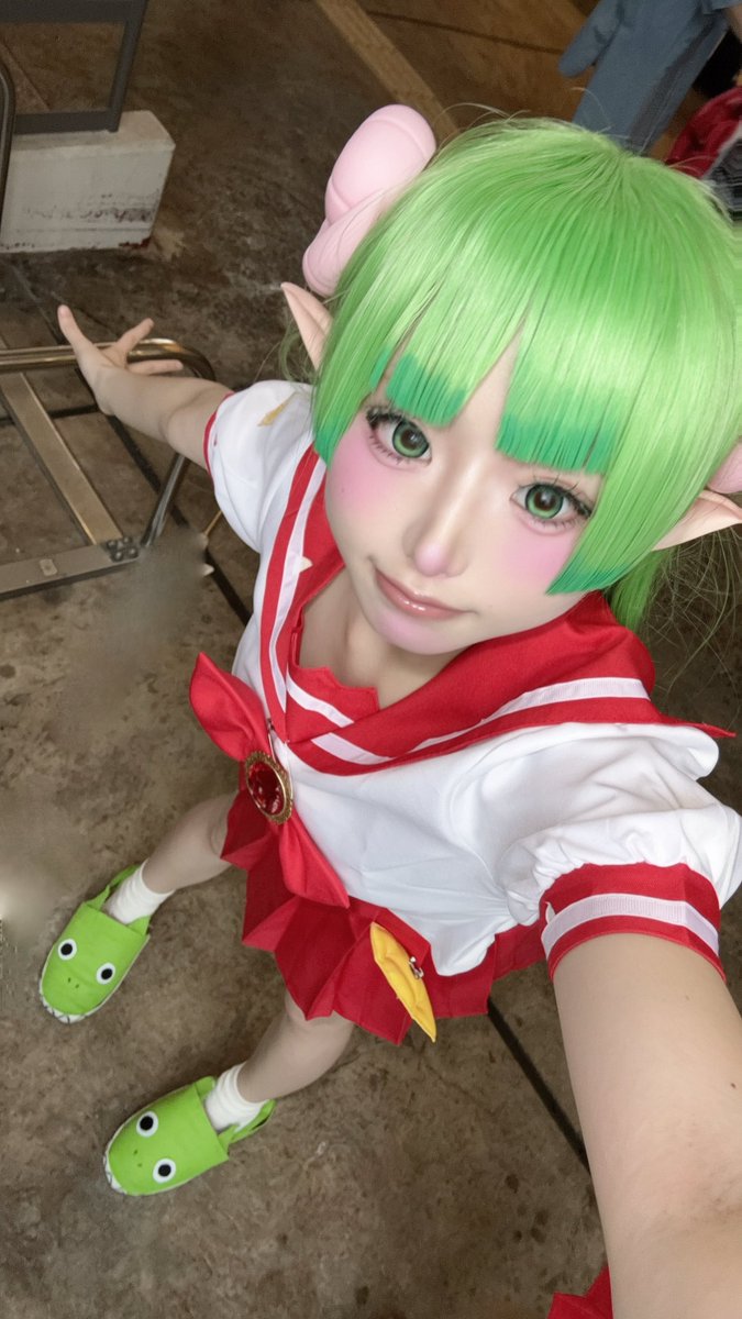 mms_49_'s tweet photo. Cos 

りだつー！！！久しぶりのアコ！！
念願魔入間 クララ併せ楽しかった💚
沢山撮影交流ありがとうございました♩

#アコスタみのおキューズモール https://t.co/AZeV6JNkr0