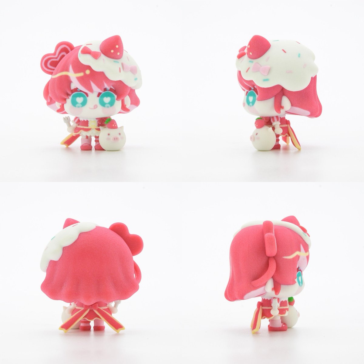 bu_edesu's tweet photo. ⋱  とっても嬉しいお知らせ💭 ⋰

なんと！私のイラストがフィギュア化‼️
DMM様より発売されました❣️✨
約1年かけて大変可愛く制作いただきましたので、ぜひチェックしてみてください🍰💕

#フィギュア #オリジナルフィギュア 
#3Dプリント

🔽※3cm/5cm/7cmと商品ページが別になっています。 https://t.co/OudaCoZzRv