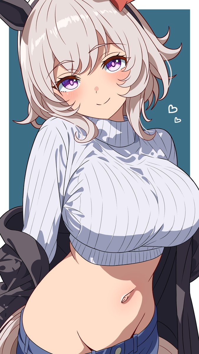 96Dai_illust's tweet photo. ローライズ×へそ出しニットのカレンチャン https://t.co/XQT8cu3uAL