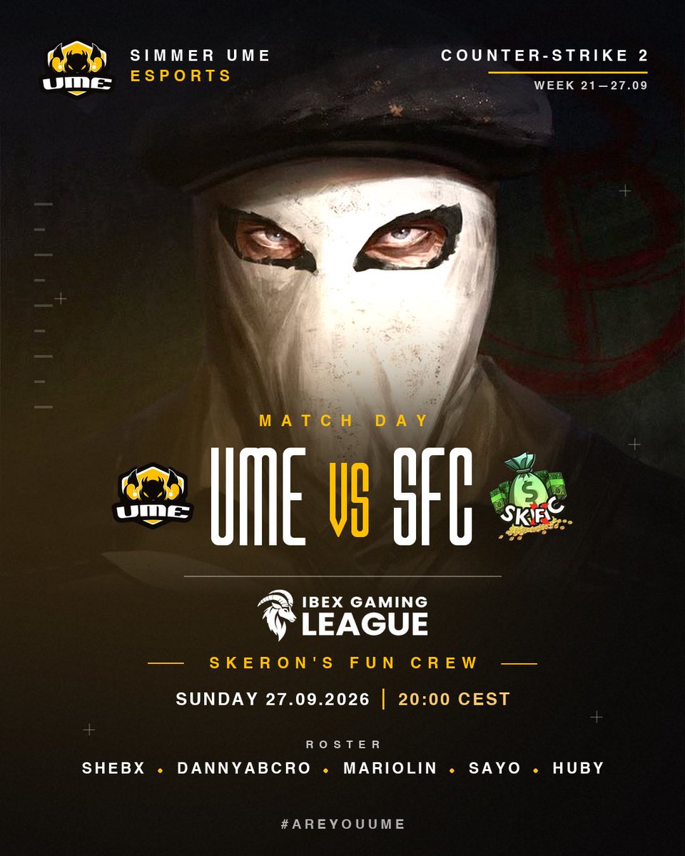 SimmerUME's tweet photo. 🔴 Match day. Sunday 20:00. 

Dinner has been moved, the family has been informed 🍽️🐝

Live 👉 https://t.co/ifT08yPIi6

#AreYouUME https://t.co/wX5ZG4L0hU