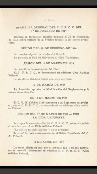 CURCCPignarolo's tweet photo. Para un club que presume tanto de su historia, cuyos hinchas (Acá excluyo a REYES y DELGADO) intentan desmentir con mentiras la continuidad CURCC-PEÑAROL, estaría bueno tener el documento fundacional ¿No? Como para arrancar el debate sin que te la manden a guardar DE ENTRADA. https://t.co/N3jRWfBk6b