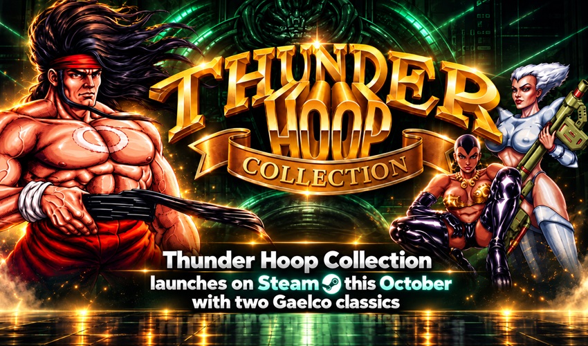 AmigamagazineGA's tweet photo. Thunder Hoop Collection hits Steam this October, bringing two Gaelco arcade classics to PC. Expect fast run-and-gun action, co-op, save states and rewind. #ThunderHoop #RetroGaming https://t.co/zcFb7FsUWQ https://t.co/7pouAGBZ2n