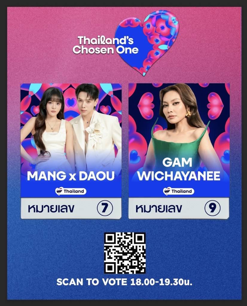 OneMusic31's tweet photo. พร้อมกันหรือยัง! 
หมายเลข 7 Mang X Daou 💙
หมายเลข 9 Gam Wichayanee 🗳️

อย่าลืมเตรียมตัวศึกษาวิธีการโหวตไว้ให้พร้อม จะได้ส่งพลังเชียร์และโหวตให้ศิลปินที่คุณรักในวันโชว์จริงแบบไม่พลาด! เพราะทุกเสียงของทุกคนมีความหมายมากๆ
📌 ปักหมุดแล้วมาเจอกัน ดูสดทางช่อง 3 หรือดูออนไลน์ทาง 3Plus และ YouTube: Eurovision Song Contest
📅 วันอาทิตย์ที่ 27 กันยายนนี้
⏰ เวลา 18:00 – 20:00 น. แล้วมาเชียร์ไปด้วยกันนะ! 💥

#Eurovision #EurovisionAsia #ThailandsChosenOne
#Gamwichayanee #MANGxDAOU_THCSO