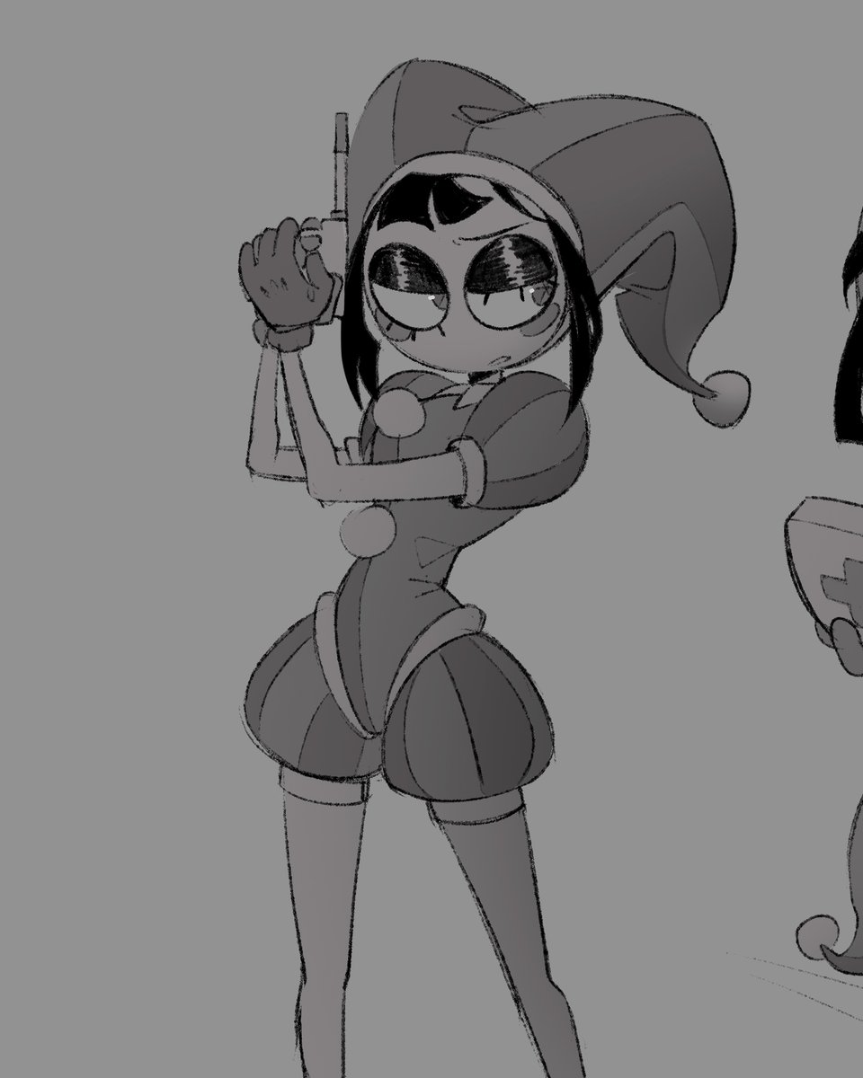 bearcap_lazy's tweet photo. Doodles of Fort pompom 'cause i just wanna draw her in cool poses teehee

 #TADC #Pomni #Fortnite #fanartㅤㅤㅤㅤ https://t.co/7cif3mYPqR