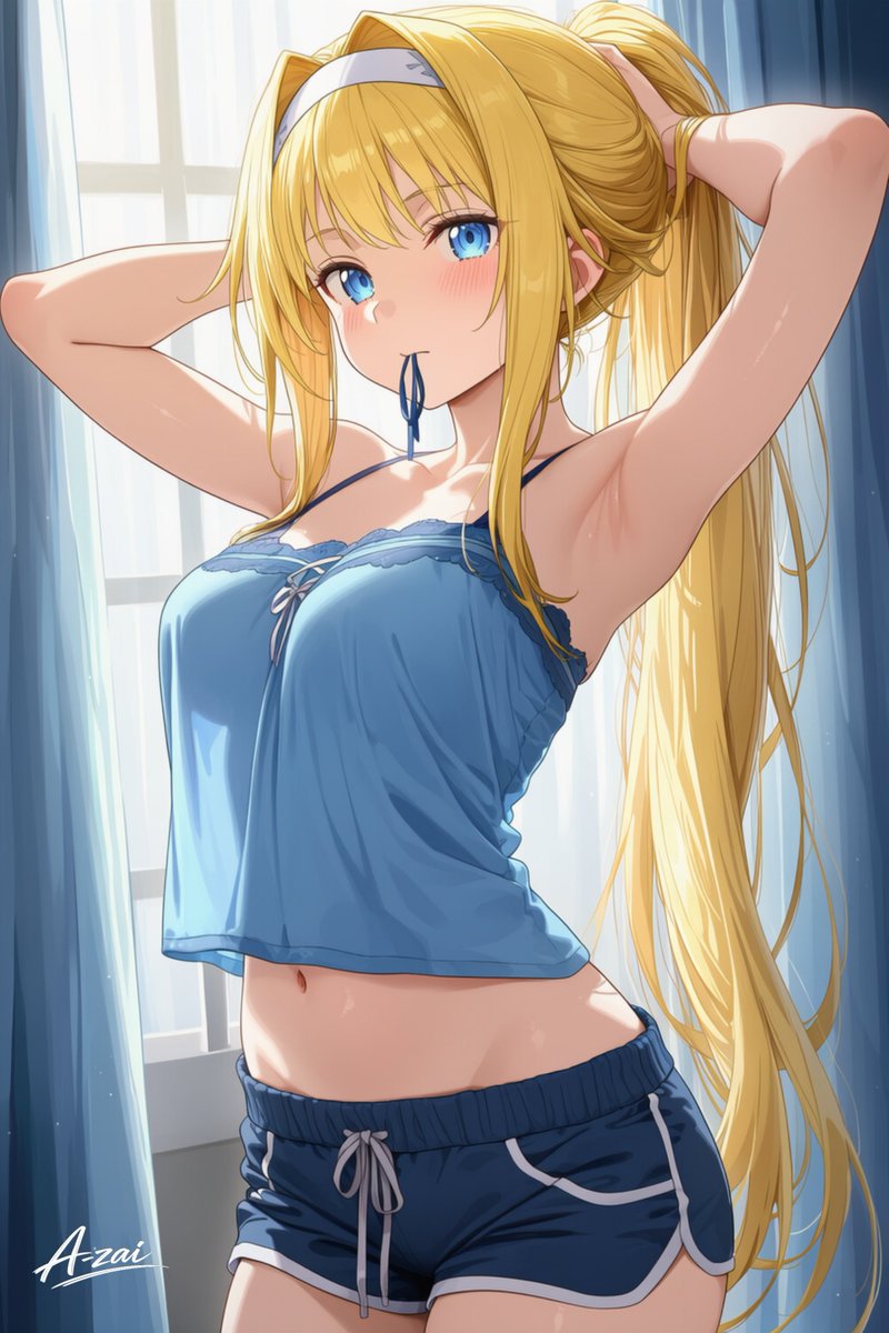 Azai29029's tweet photo. ポニテ アリス https://t.co/qiUYYur89Z