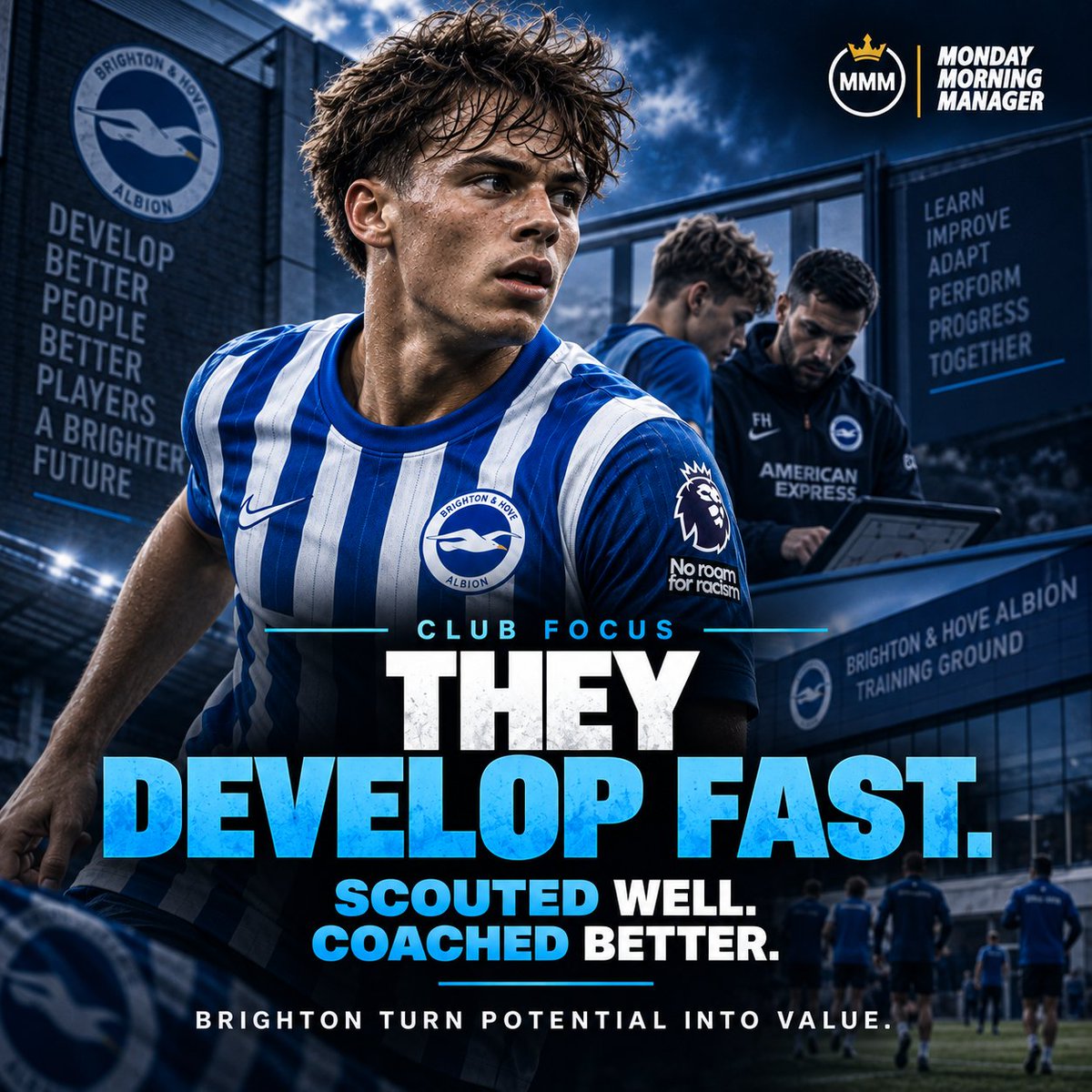 monday_manager's tweet photo. 💰 €665M in player sales - and Brighton keep rebuilding.

Their edge isn’t just selling high.

It’s finding talent early, developing it, and preparing the replacement before the problem arrives. 🧠⚽

What matters most?

🟢 Scouting 🟡 Development 🔴 Timing

#BHAFC #MMM https://t.co/uz2atadZym
