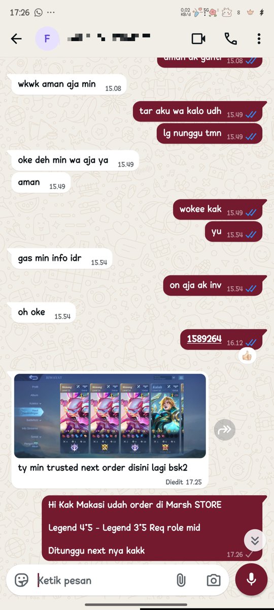 marshstorejoki's tweet photo. 2. jokgen 5star legend cust mid
3. jokgen 4star legend cust mid

on trus yah yang mau joki rank atau jokgen
avail payment after win juga🫶

whatsapp di bio avail qris
.t joki ml jokgen 

#zonauang #jokiml https://t.co/R3fDjwTTkJ