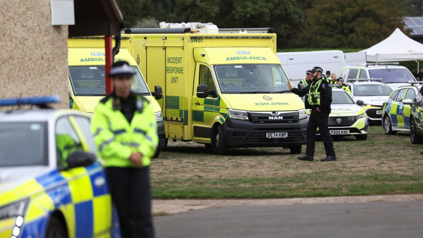 JimFergusonUK's tweet photo. 🚨 BREAKING: COUNTER-TERROR POLICE TAKE OVER INVESTIGATION NEAR RAF FAIRFORD

Counter-terrorism police are now leading the investigation after several men were arrested on suspicion of offences under the Explosives Act near RAF Fairford.

Homes have been evacuated.

Army bomb-disposal specialists are examining vehicles.

Armed police are enforcing the cordon.

The Prime Minister is being kept updated.  

RAF Fairford hosts significant US Air Force personnel and operations, and the USAF says personnel at the base “remain vigilant.”   

But one point is critical:
Police have NOT confirmed that the incident is directly connected to RAF Fairford itself.

Whelford borders the airfield, but motive and intended target remain unconfirmed.   

This is now clearly a serious national-security investigation.

I’ll update as verified information emerges.