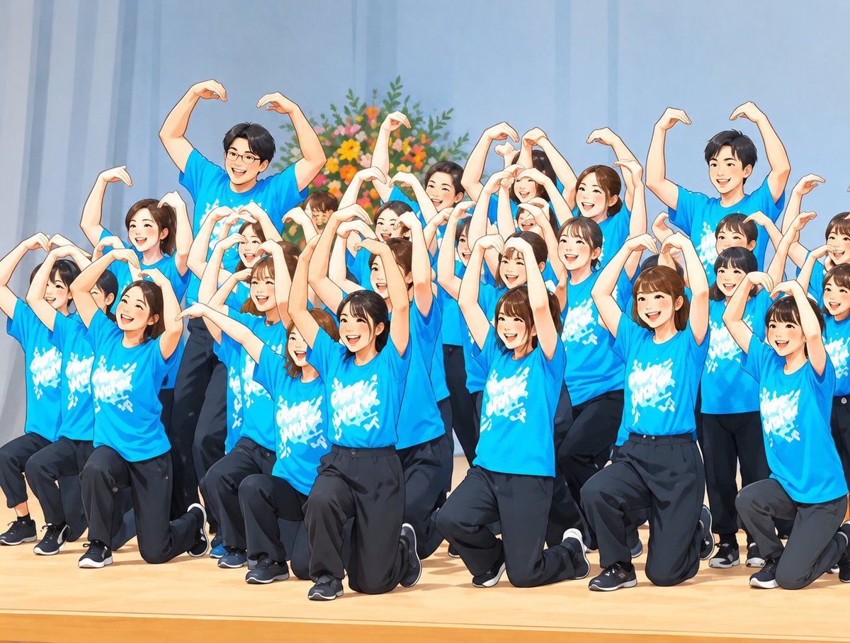 EgDQNABlrE41126's tweet photo. 💧✨ピュアウォーターたちの、渾身のダンス‼️✨💃🕺
なんと、全員で合わせて踊ったのは当日のみ‼️😳
それなのに……
本番では見事に全員シンクロ✨✨
短い練習時間でも、心を合わせればここまでできる‼️
若者たちのエネルギーと可能性に感動です🥹💕
最高のパフォーマンスをありがとう‼️🙌✨ https://t.co/6EpP6zWTu0