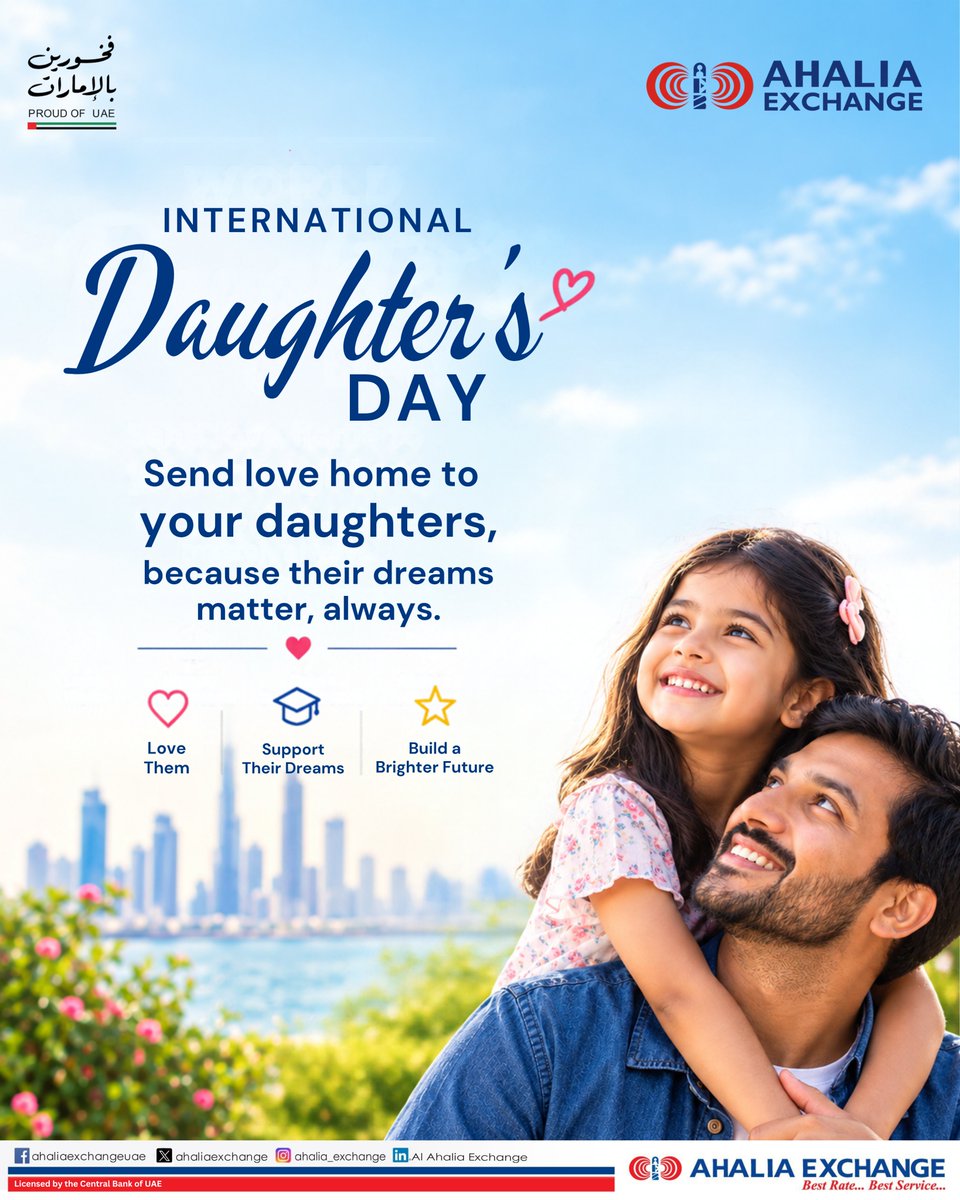 Ahaliaexchange's tweet photo. Send love home to your daughters, because their dreams always matter. ❤️

No matter how far you are, make every moment count. Send them your love, support, and care with Ahalia Exchange. https://t.co/yA3sJOQKrt