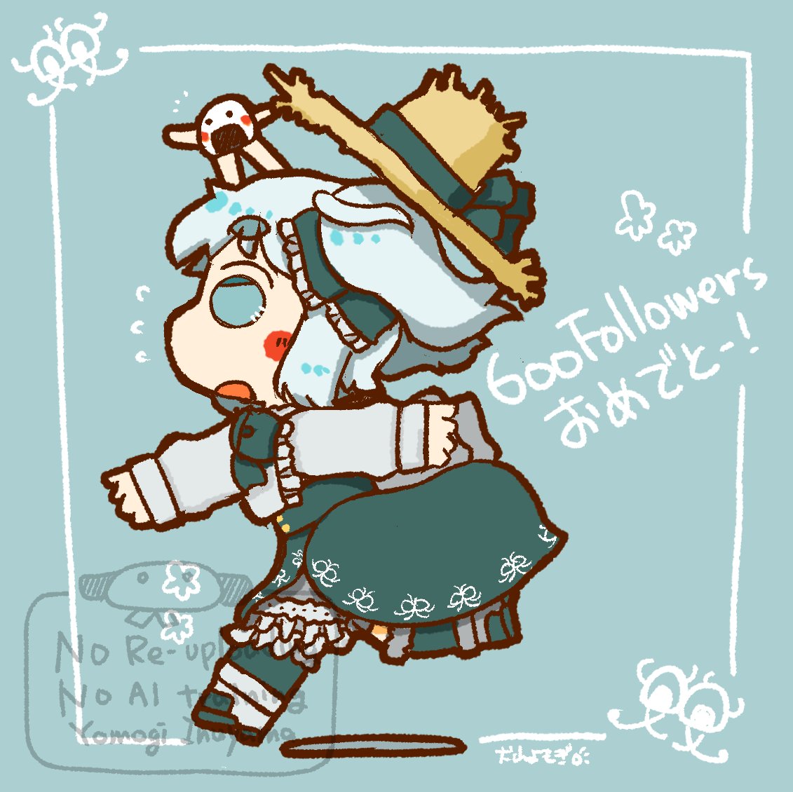 inumaruru's tweet photo. 御握李さん（@40onigiri1）、６００フォロワーおめでとうございますー！（＞ｗ＜ https://t.co/nMj4wSCkcW