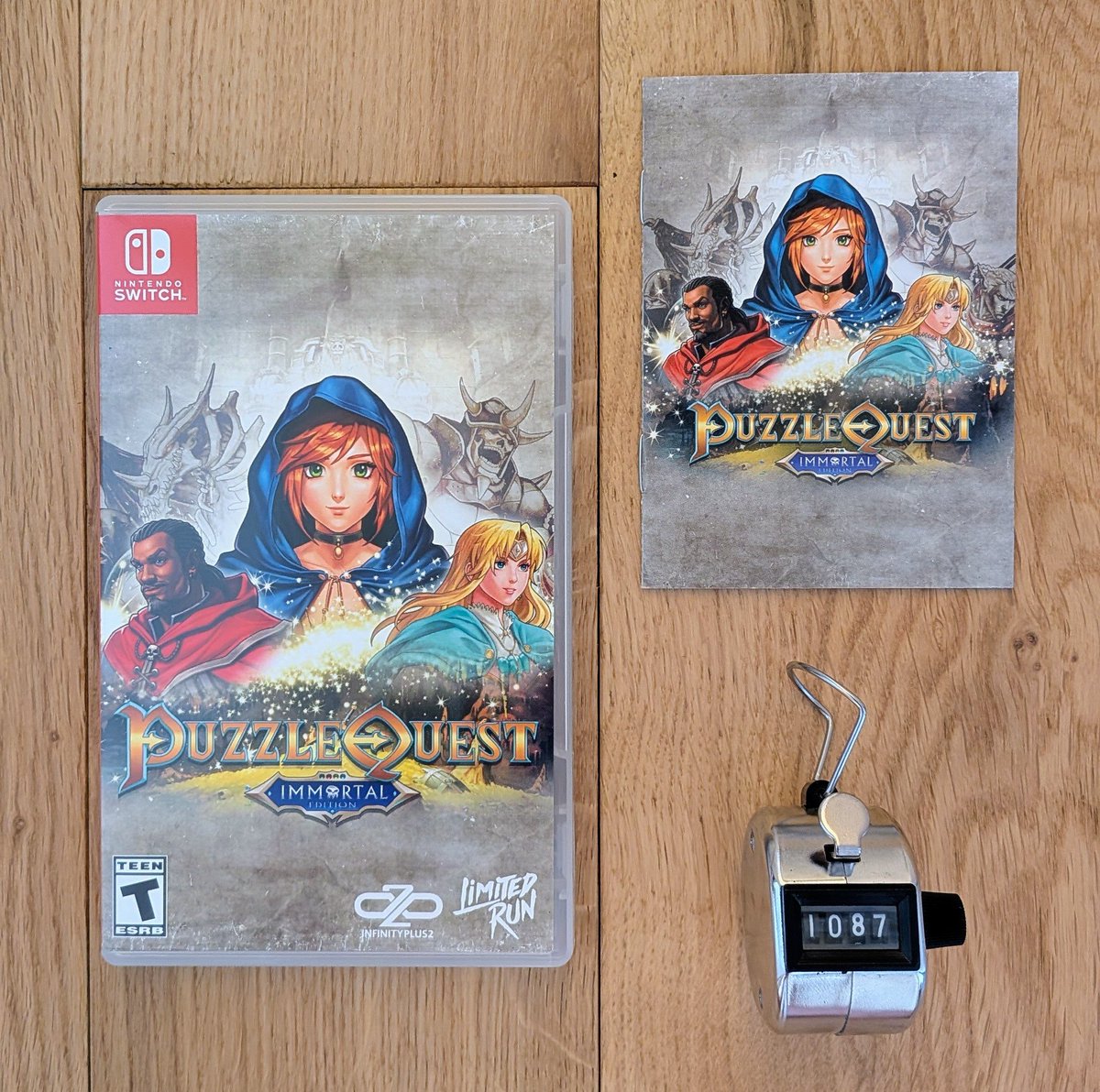 JahStobbart's tweet photo. 1087 ème jeu Switch en boîte, Puzzle Quest - Immortal Edition 💎
La version ultime du jeu qui mêle RPG et match-3.
Il contient l’intégralité du contenu ajouté pendant ces 20 dernières années
#NintendoSwitch #PuzzleQuest https://t.co/ug8nBLkpDR