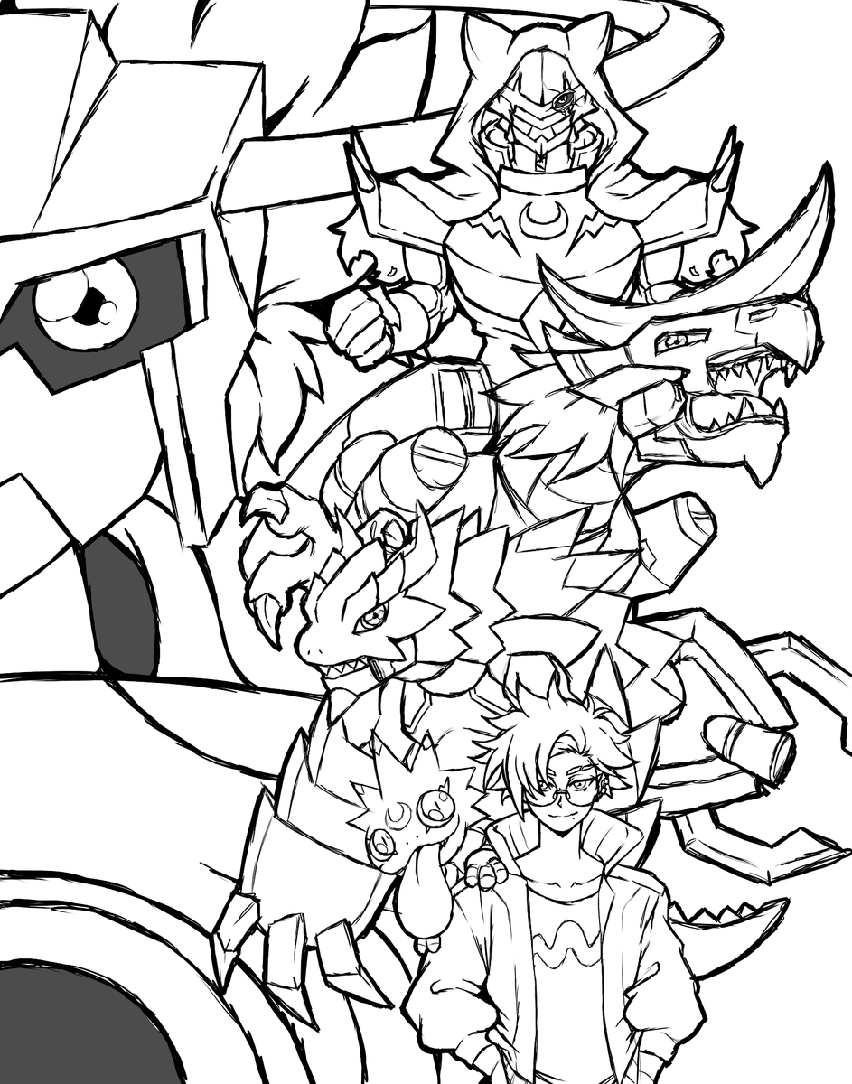 Punished_Kain's tweet photo. "A beat to shake the world..." Wow, I can't believe it's over. Digimon Beatbreak was a really fun journey and I'm glad that I got to experience it, the ending had me tearing up a little bit tbh. I'm excited to see the next anime project they're cooking up next! #BEATBREAK https://t.co/ggtVmjbpvQ